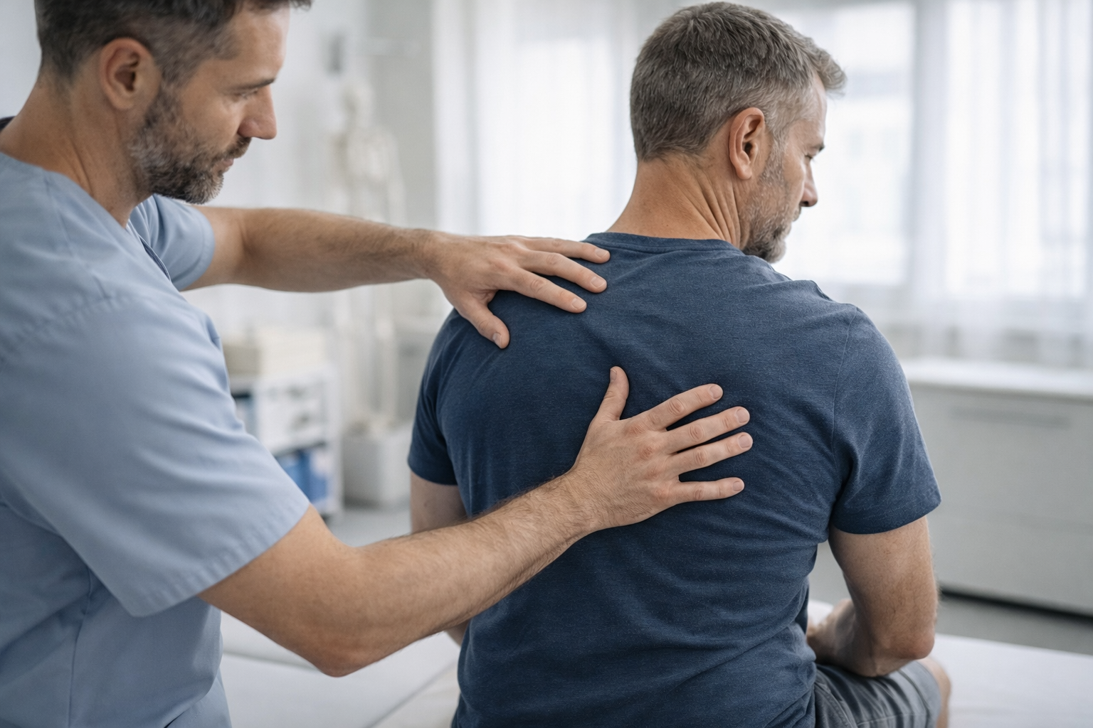 Individuelle 1:1 Physiotherapie-Behandlung mit systematischer Schmerzlinderung und Funktionswiederherstellung